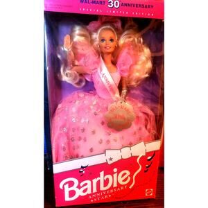 Vintage 1992 Walmart 30th Anniversary Stars Barbie NIB #2282
